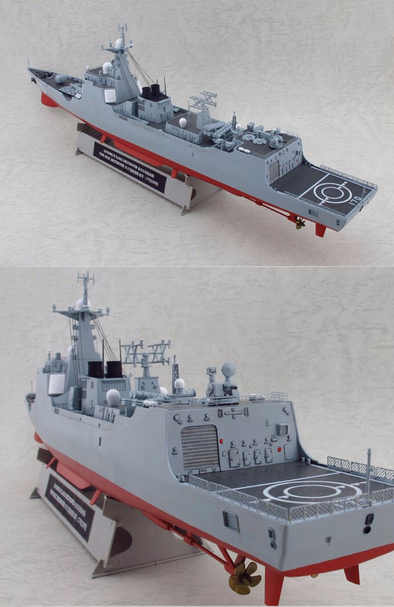 Model of a naval warship