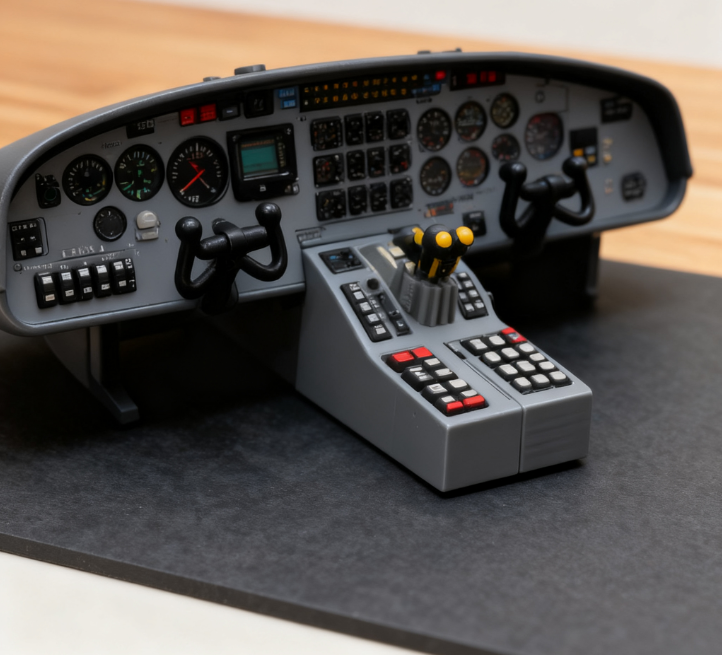 aircraft model cockpit replication