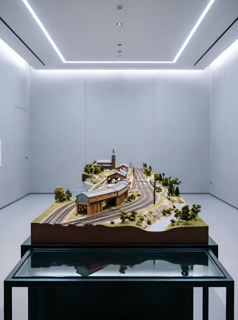 how to create realistic model train scenery at home